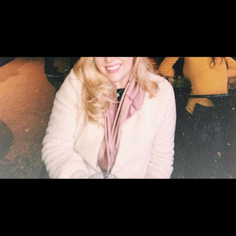 Fuzzy zip up jacket